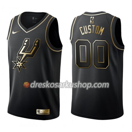 Muški NBA Dres San Antonio Spurs Personalizirani Nike Crna Golden Edition Swingman